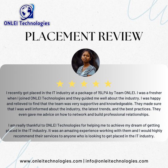 ONLEI Technologies , ONLEI Technologies Placement Review ,ONLEI Technologies Placement Guarantee , ONLEI Technologies review